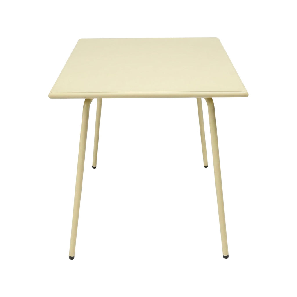 Baca - Metal Garden Table - Cream