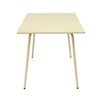 Baca - Metal Garden Table - Cream