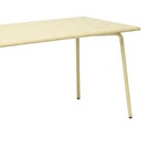 Baca - Metal Garden Table - Cream