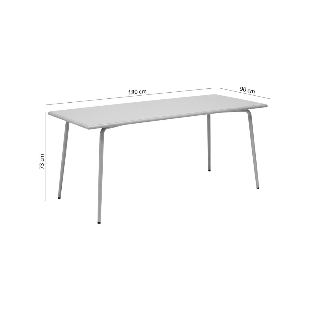 Baca - Mesa de Jardín de Metal - Taupe