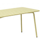 Baca - Mesa de jardín de metal - Crema