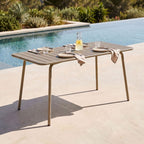 Baca - Mesa de Jardín de Metal - Taupe