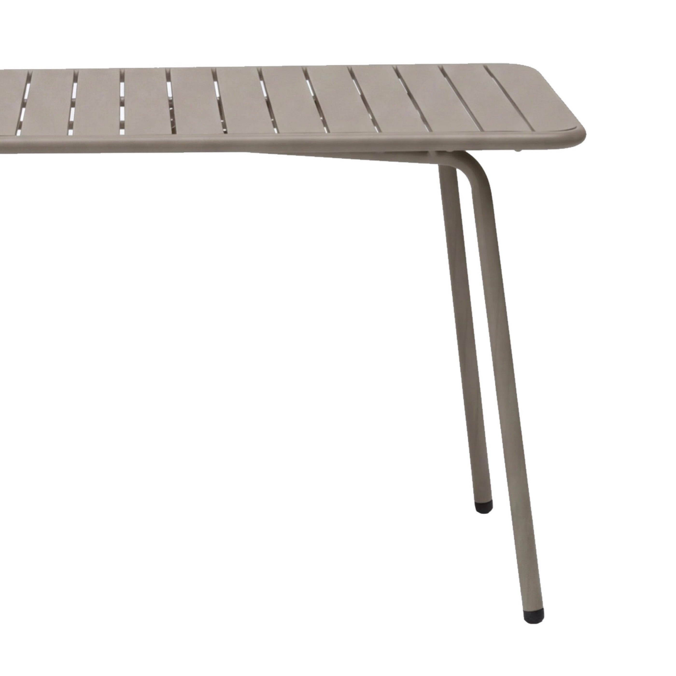 Baca - Metal Garden Table - Taupe