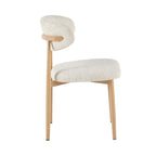 Set of 2 Textured Fabric Chairs - Beige