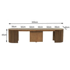 Constance - Extendable Bench - Brown Oak