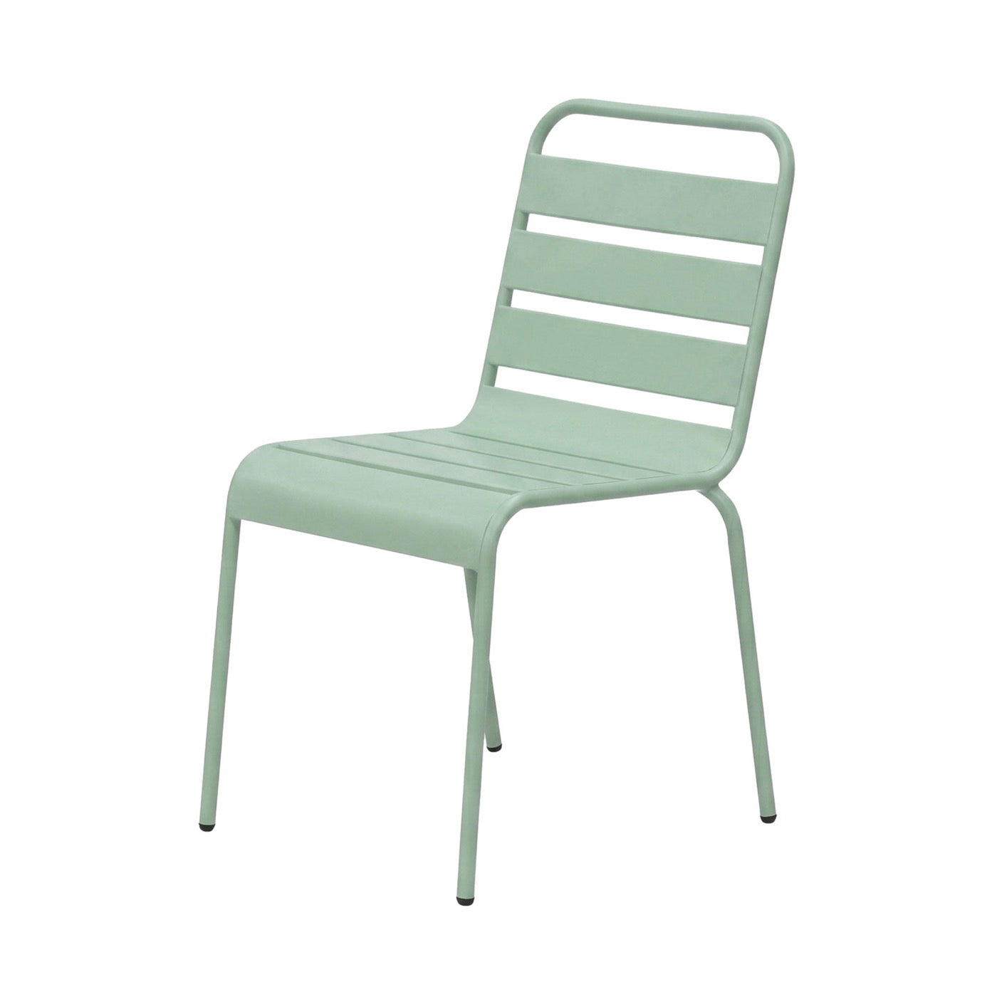 Baca - Oval Garden Table + 6 Metal Chairs Set - Green
