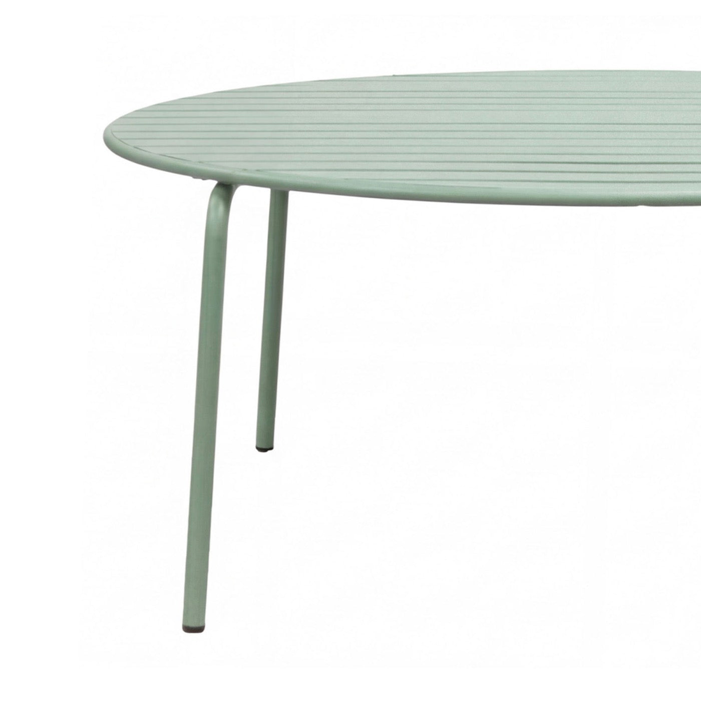 Baca - Garden Table + 6 Metal Chairs Set - Green