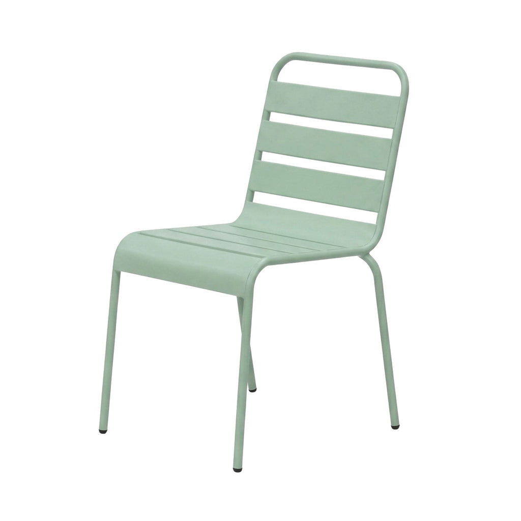 Baca - Garden Table + 6 Metal Chairs Set - Green
