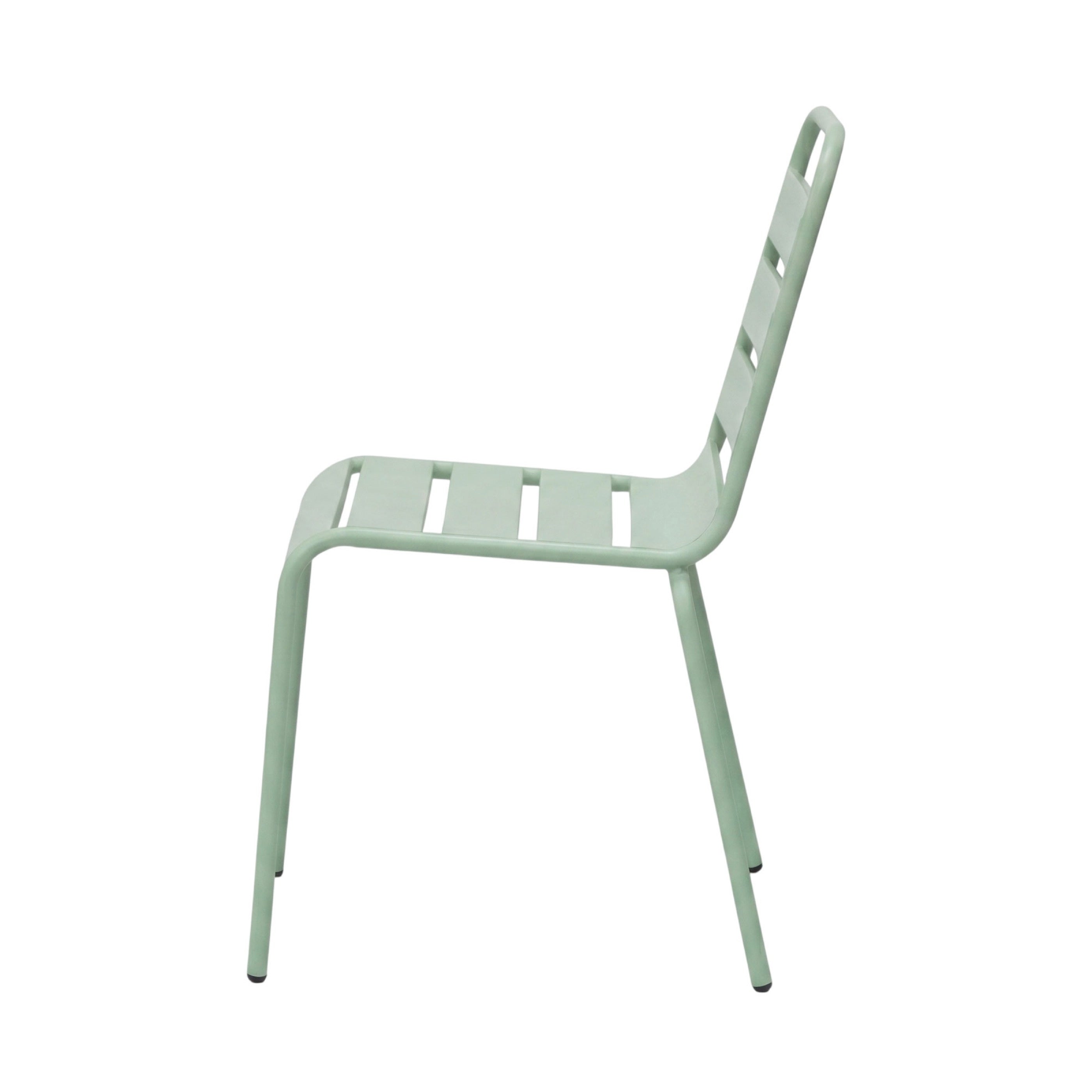 Baca - Garden Table + 6 Metal Chairs Set - Green