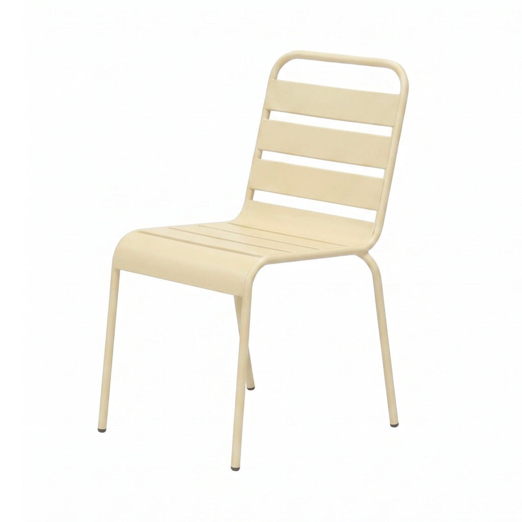 Baca - Conjunto Mesa de Jardín + 8 Sillas de Metal - Crema