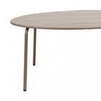 Baca - Ensemble Table De Jardin + 8 Chaises En Métal - Taupe