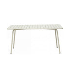 Baca - Ensemble Table De Jardin + 4 Chaises En Métal - Beige