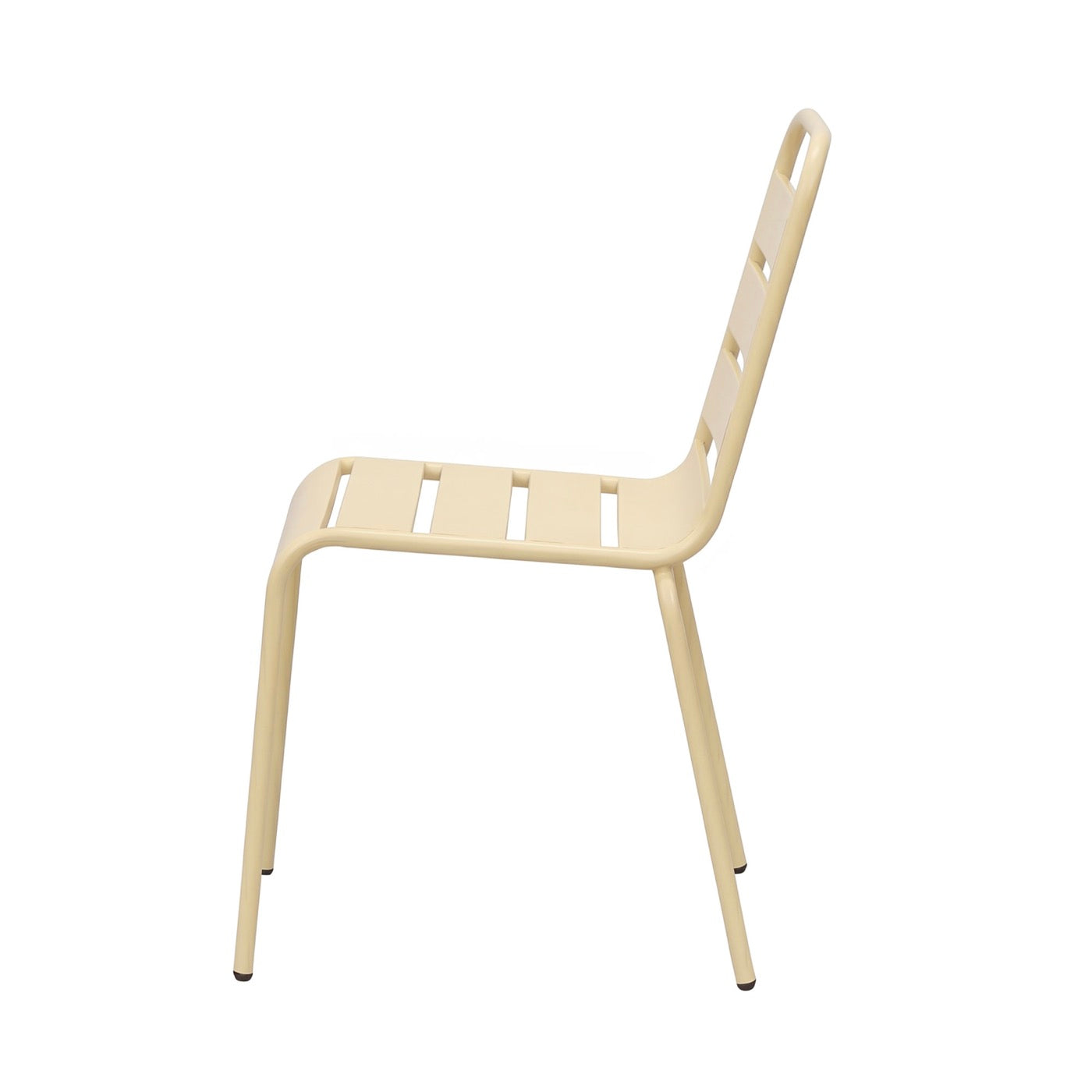 Baca - Ensemble Table De Jardin + 4 Chaises En Métal - Crème