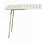 Baca - Conjunto Mesa de Jardín + 4 Sillones de Metal - Beige