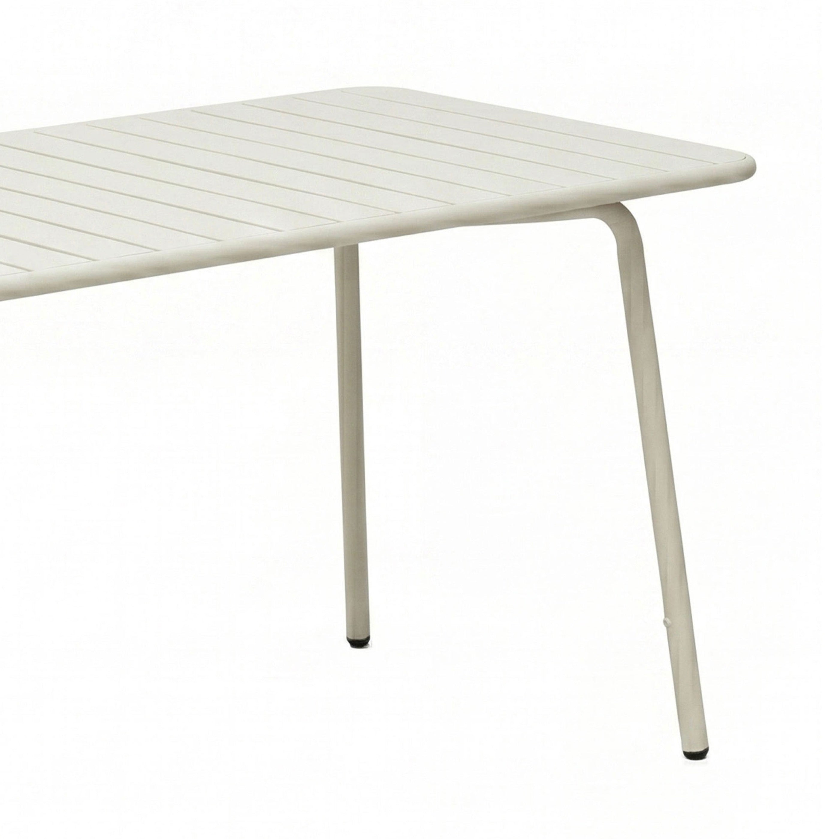 Baca - Conjunto Mesa de Jardín + 4 Sillones de Metal - Beige