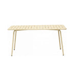 Baca - Table De Jardin + 4 Fauteuils Empilables En Métal - Crème