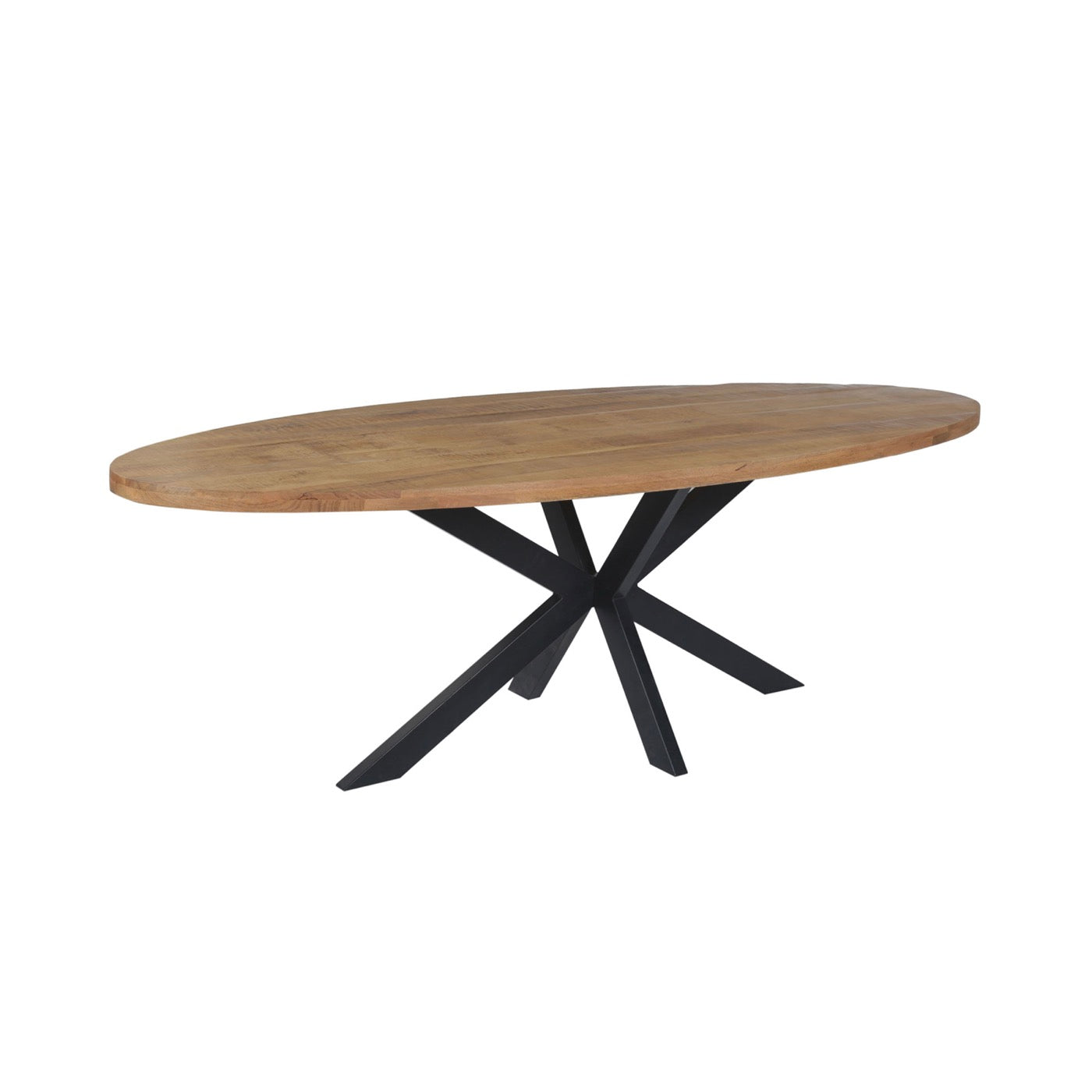 Maelia - Oval Dining Table in Exotic Wood - Natural