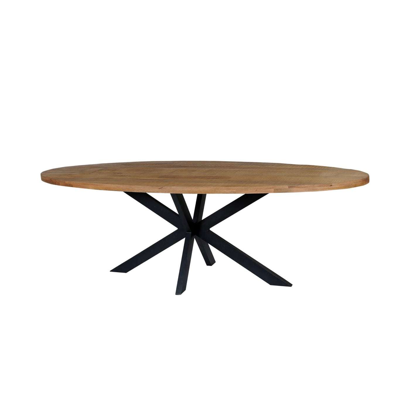 Maelia - Oval Dining Table in Exotic Wood - Natural