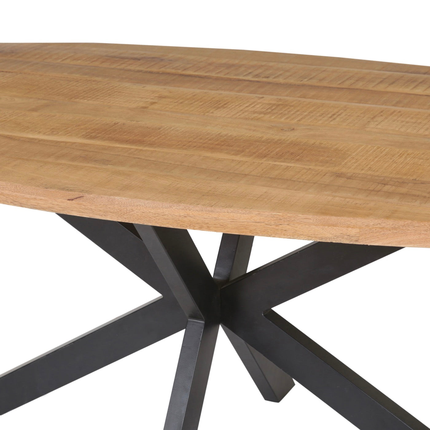 Maelia - Oval Dining Table in Exotic Wood - Natural