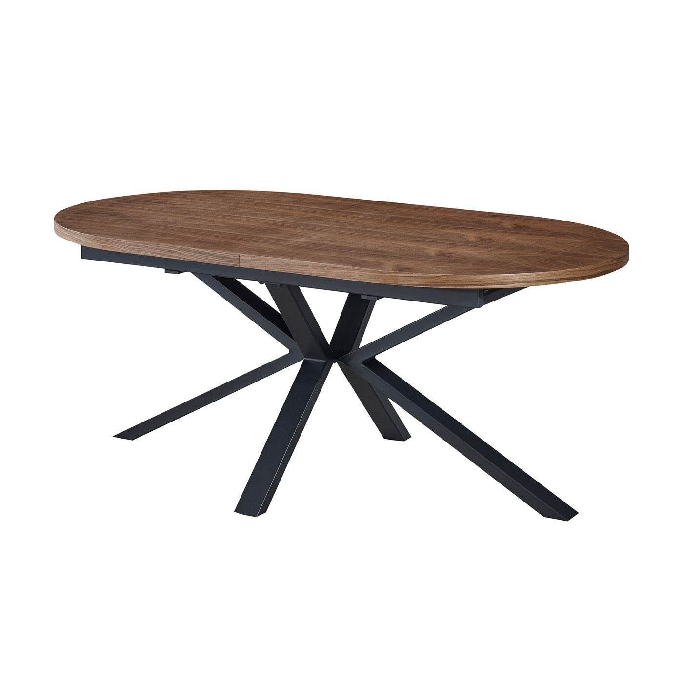 Venter - Mesa de comedor ovalada extensible - Nogal