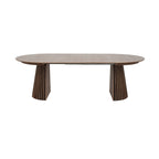 Constance - Table À Manger Ronde Extensible - Chêne Brun