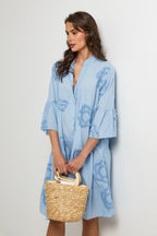 Robe Chemise - Ciel - Femme