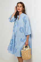 Robe Chemise - Ciel - Femme