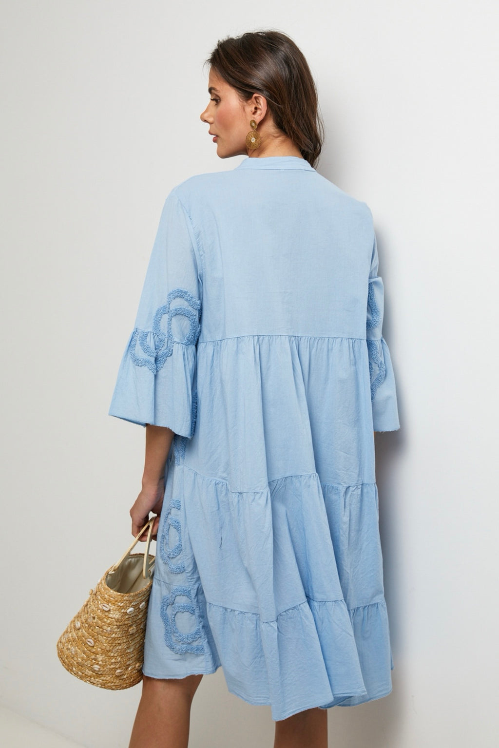 Robe Chemise - Ciel - Femme