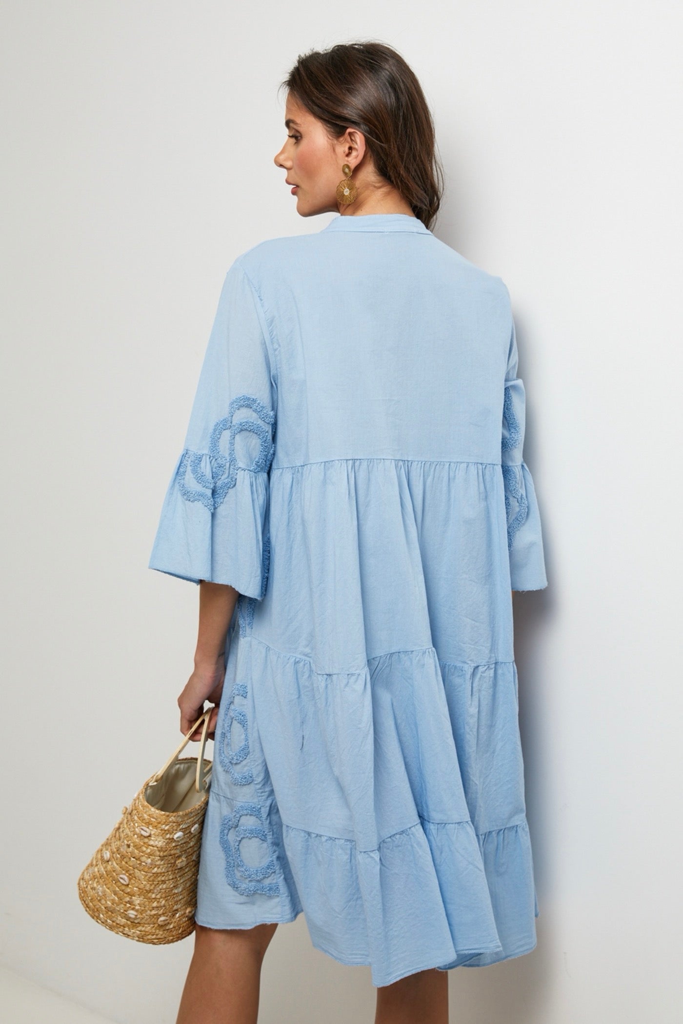 Robe Chemise - Ciel - Femme