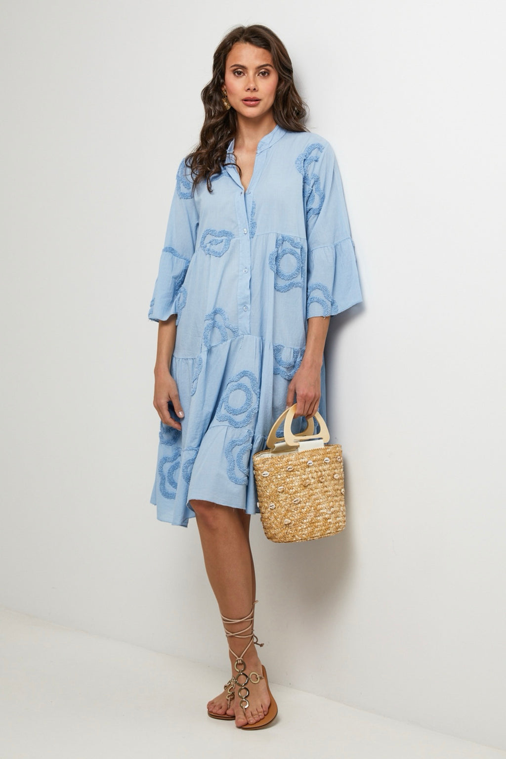 Robe Chemise - Ciel - Femme