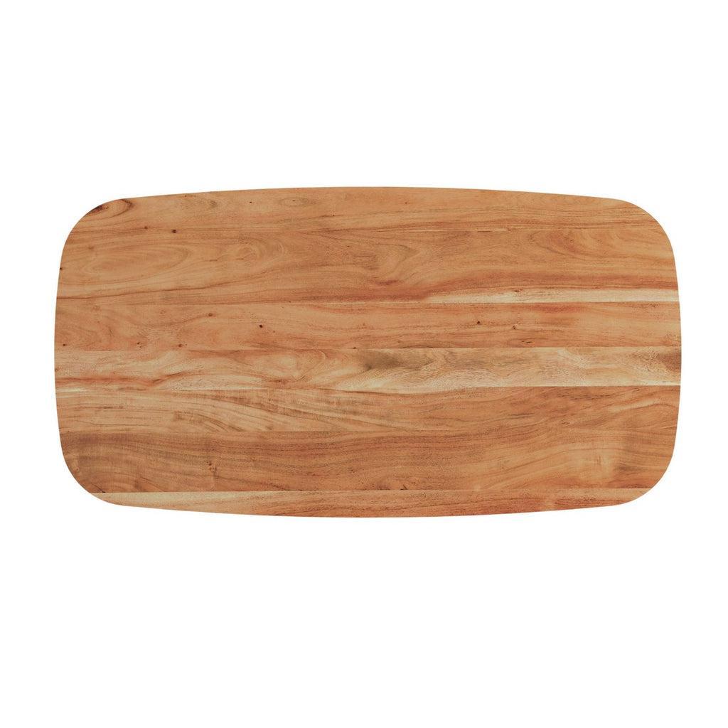 Table À Manger - Acacia Et Métal - Naturel