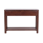 Bali - Solid Teak 2 Drawer Console - Dark Brown
