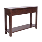 Bali - Solid Teak 2 Drawer Console - Dark Brown