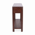 Bali - Solid Teak 2 Drawer Console - Dark Brown