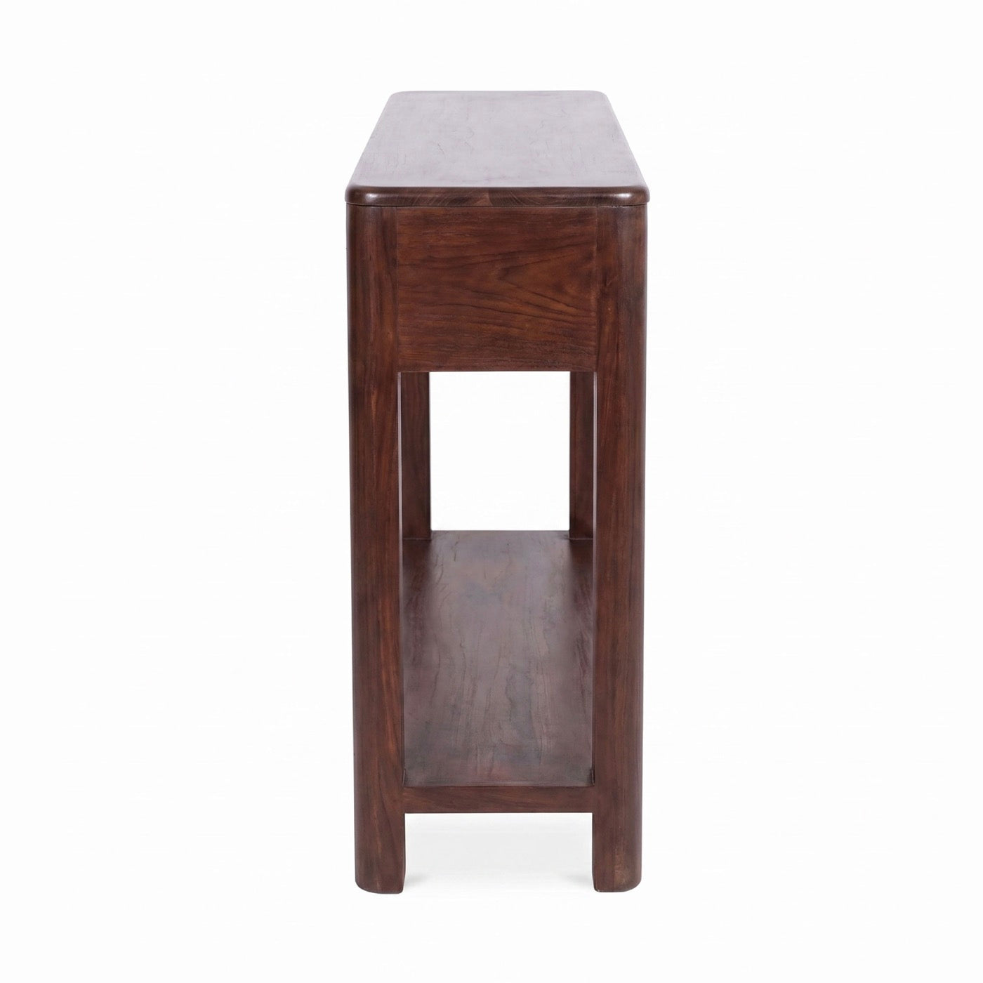 Bali - Solid Teak 2 Drawer Console - Dark Brown