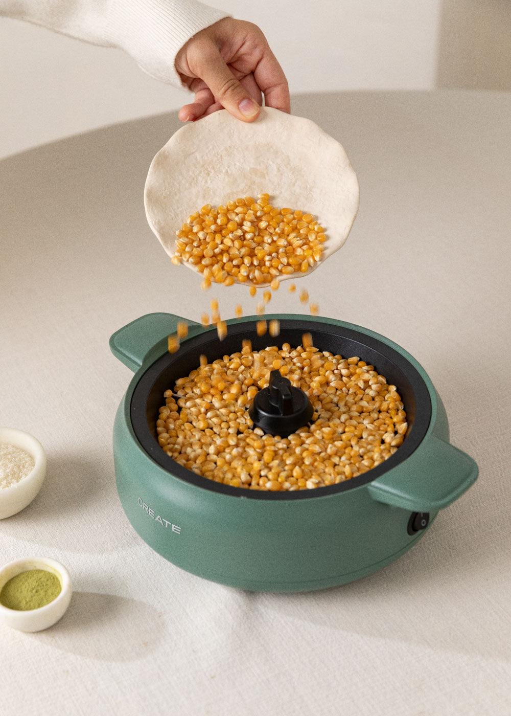 Popcorn Maker Studio - Machine À Pop-Corn Avec Option D'Éclatement Au Beurre - Vert Sauge