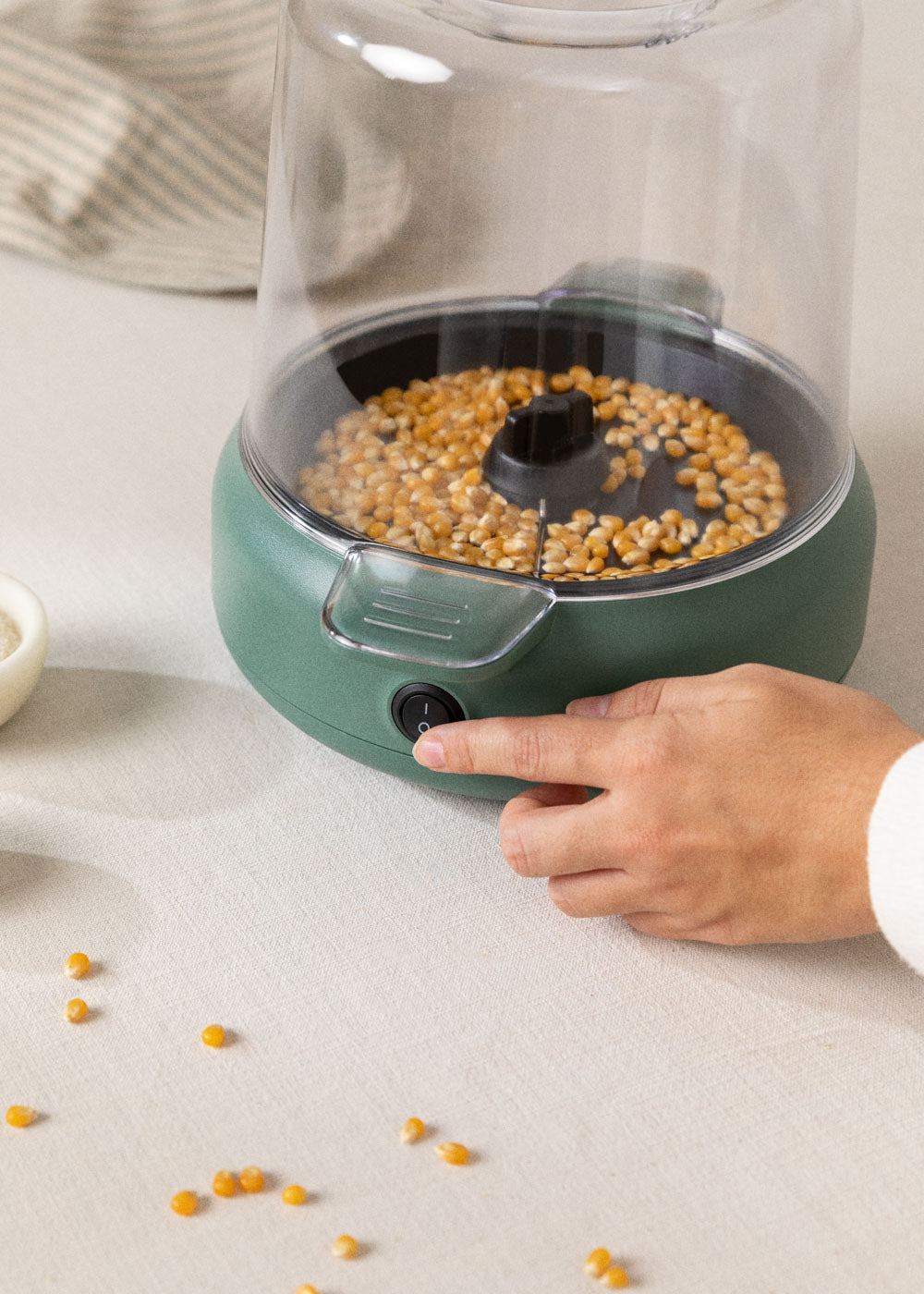 Popcorn Maker Studio - Machine À Pop-Corn Avec Option D'Éclatement Au Beurre - Vert Sauge