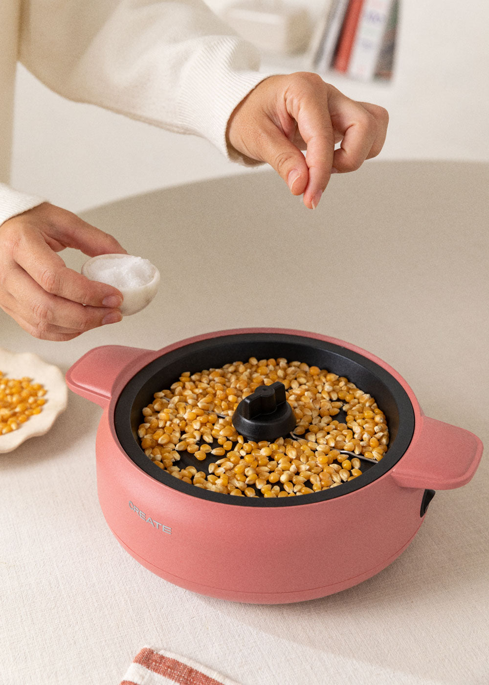 Popcorn Maker Studio - Machine À Pop-Corn Avec Option D'Éclatement Au Beurre - Brique