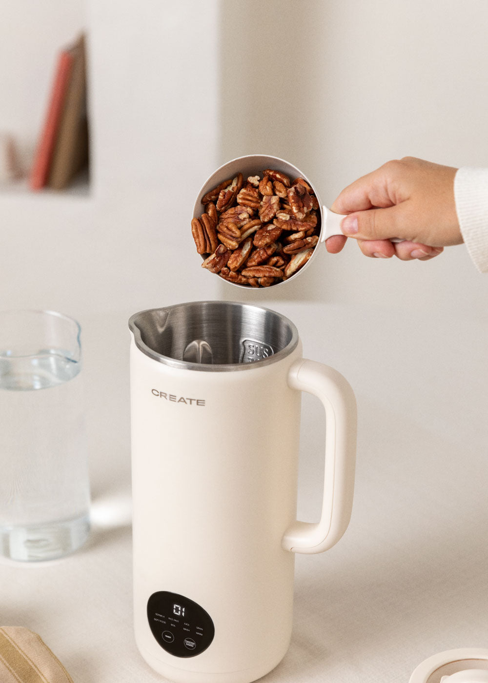 Vegan Milk Maker Studio -  Machine À Boissons Végétales Multifonctionnelle - 850Ml - Blanc Cassé