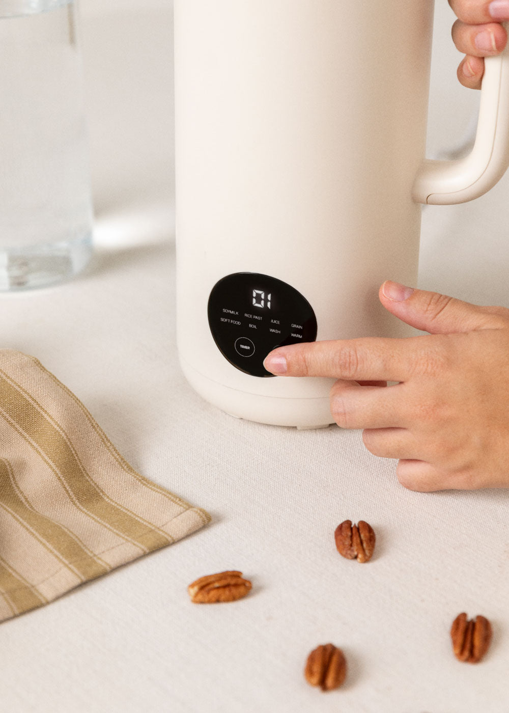 Vegan Milk Maker Studio -  Machine À Boissons Végétales Multifonctionnelle - 850Ml - Blanc Cassé