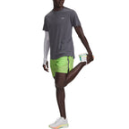 Pantalón Corto Launch 7 - Lumos Lime, Castlerock, Reflective - Hombre