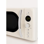 Retro Microwave - 900W Digital Grill Microwave - Off-White