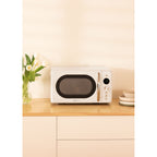 Retro Microwave - 900W Digital Grill Microwave - Off-White