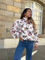 Gina floral fleece jumper
