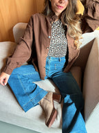 Céleste chocolate denim jacket