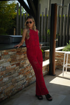 Top Crochet Léo - Rouge