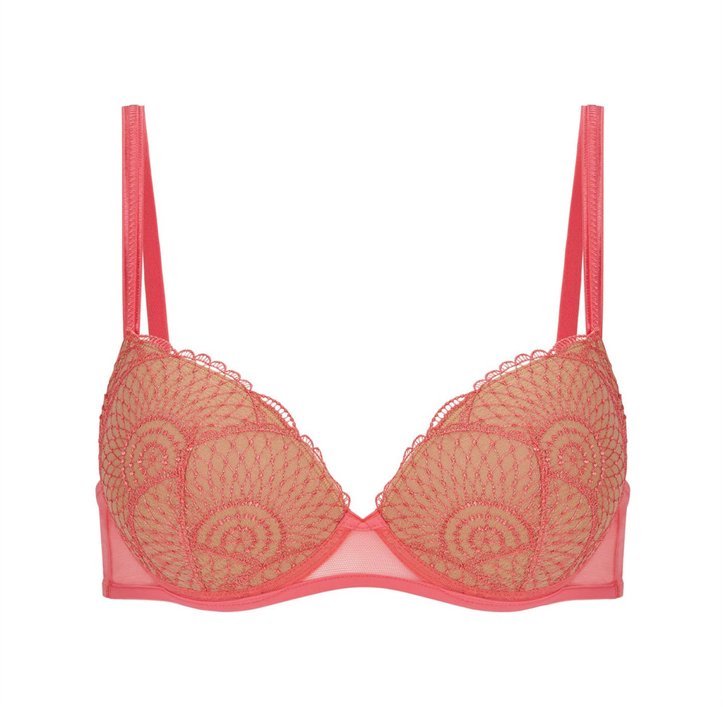 Soutien-Gorge Push-Up Reflet - Orange