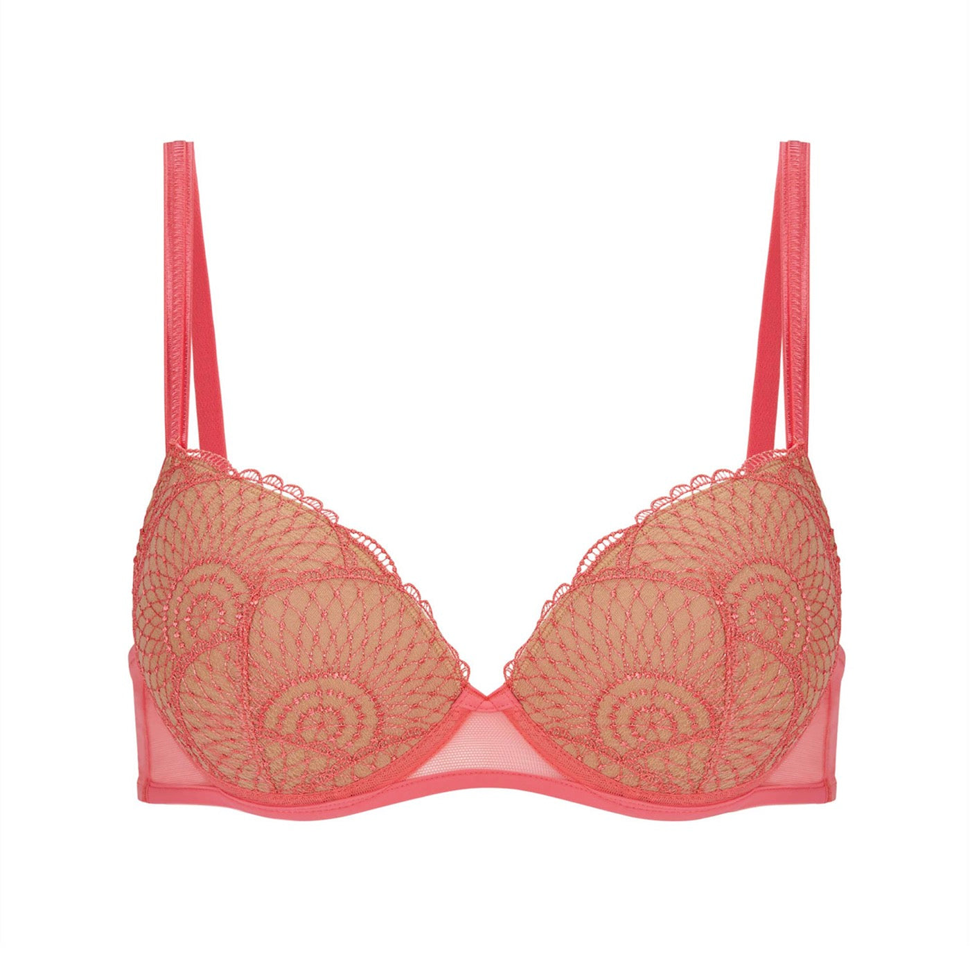 Soutien-Gorge Push-Up Reflet - Orange