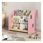 Bibliothèque Enfant – Bleu Clair & Rose