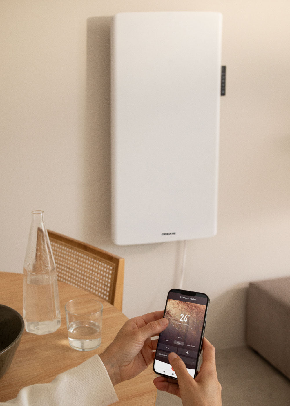 Warm Clear - Convecteur Électrique Mural Avec Wifi